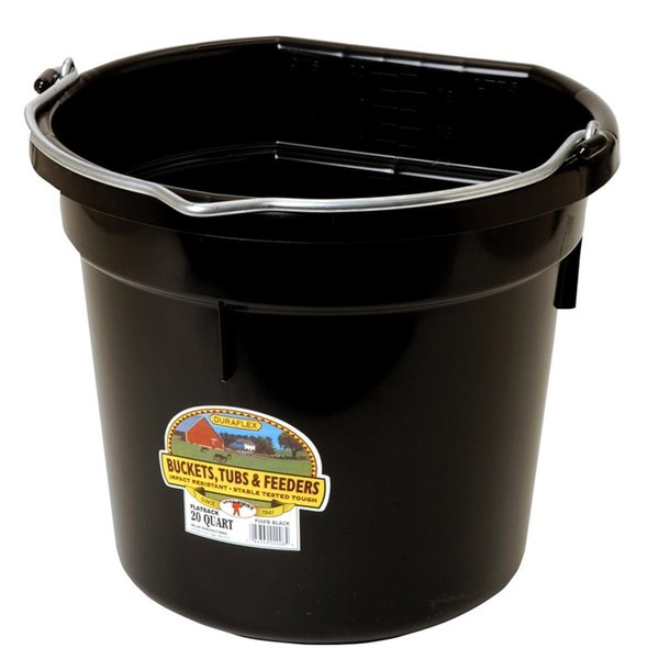 Little Giant Little Giant 7404031 20 qt. Round Plastic Bucket - Black 7404031